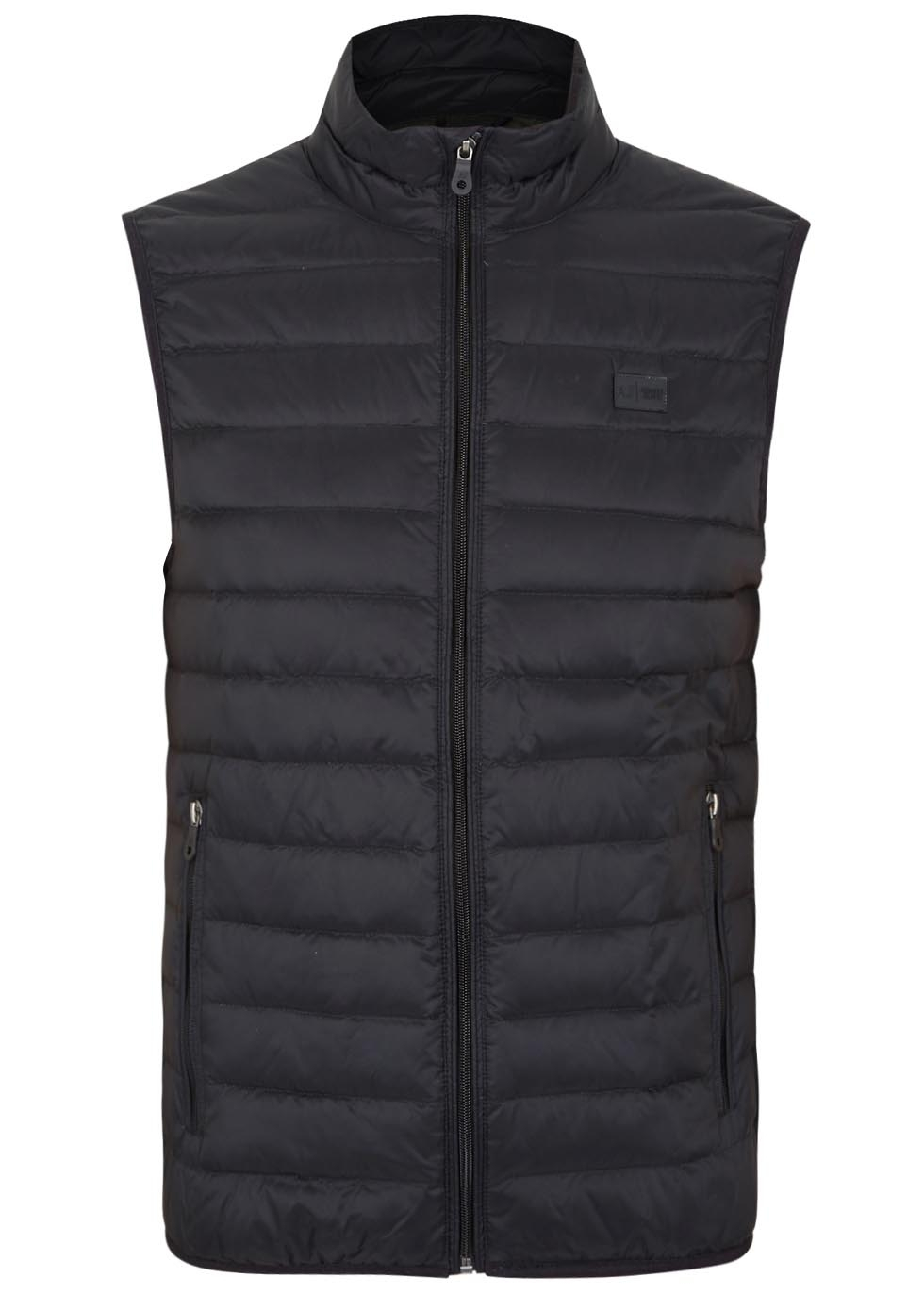 armani jeans gilet black