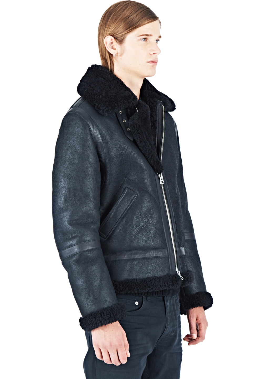 Acne Studios Shearling Men Acne Studios Ian Shearling Jacket