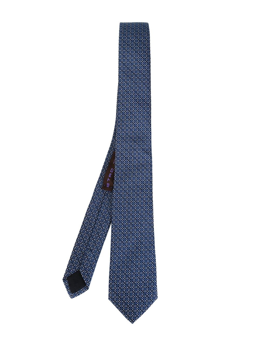 Etro Geometric Pattern Tie in Blue for Men | Lyst