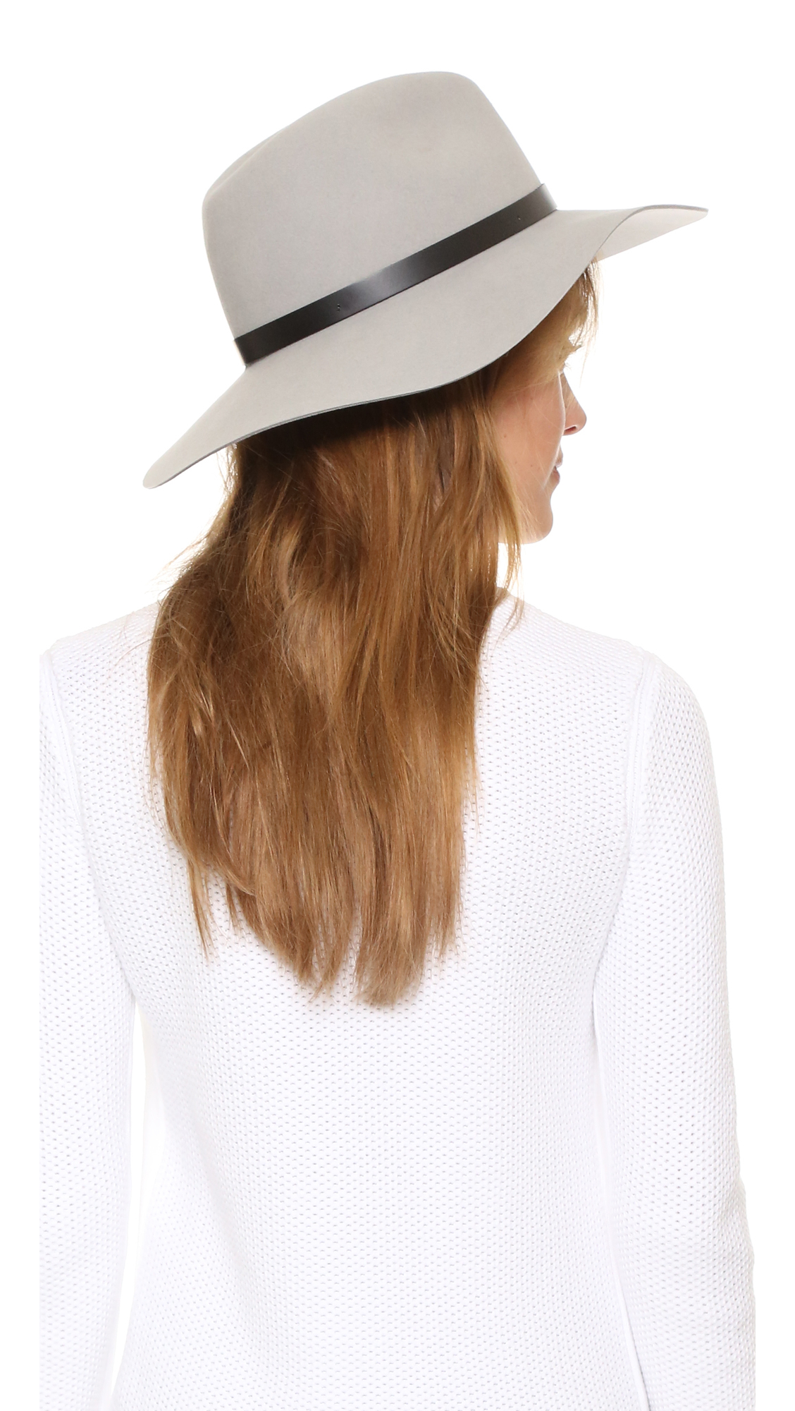 Rag \u0026 Bone Felt Wide Brim Fedora in 