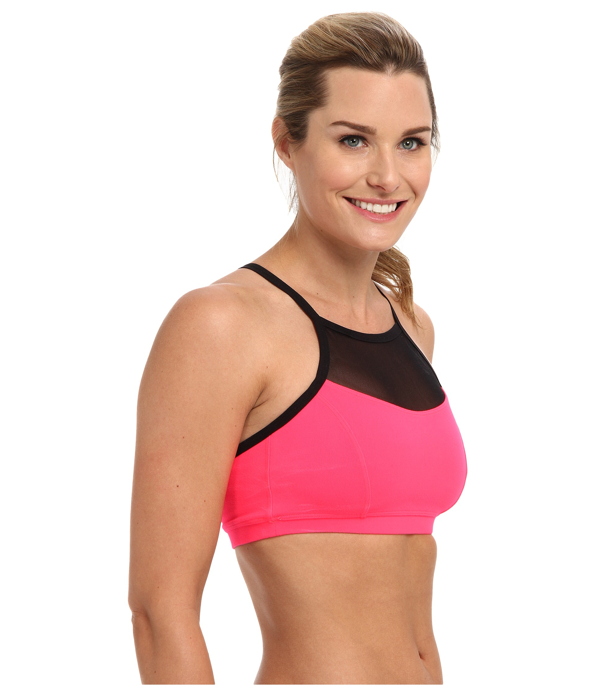 high neck yoga bra