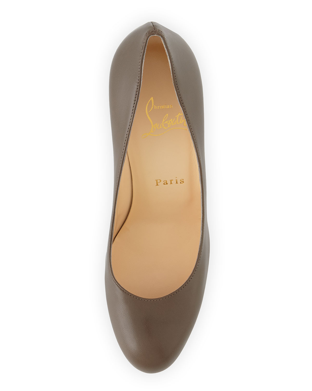 christian louboutin round-toe wedges Red suede covered heels ...