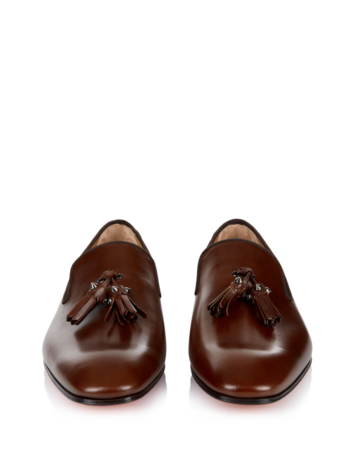 cost of christian louboutin shoes - christian louboutin loafers Brown leather | The Little Arts Academy