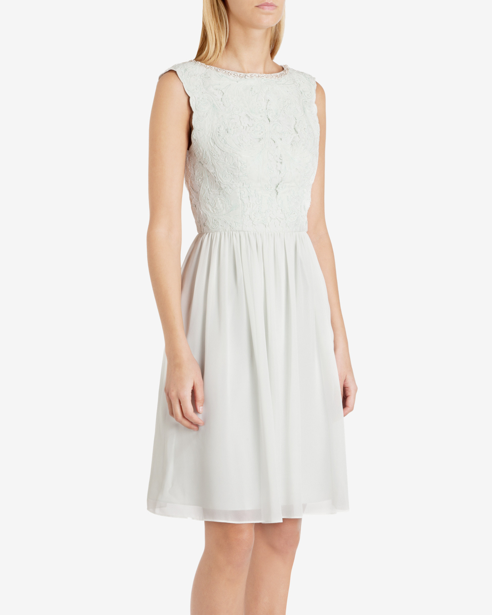 ted baker embellished dress