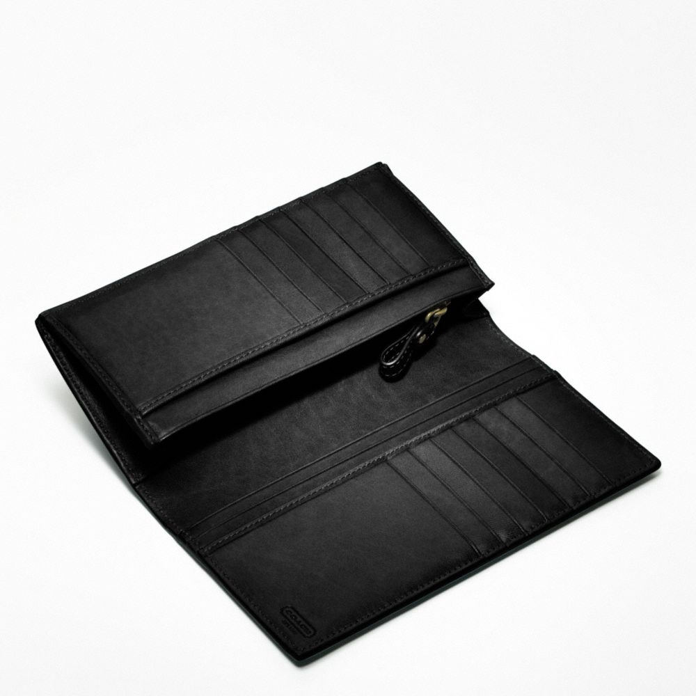 coach breast pocket wallet in signature leather