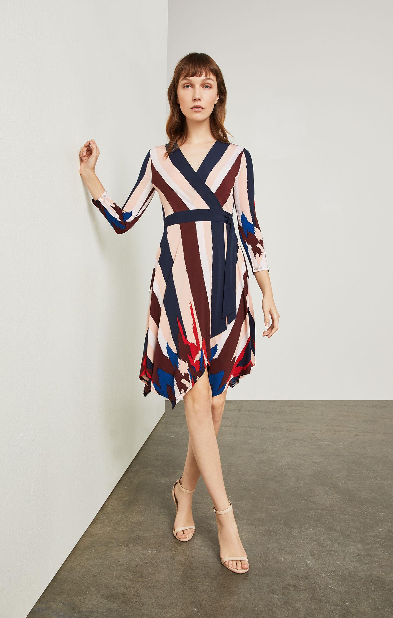 Isabella Asymmetrical Wrap Dress Flash ...