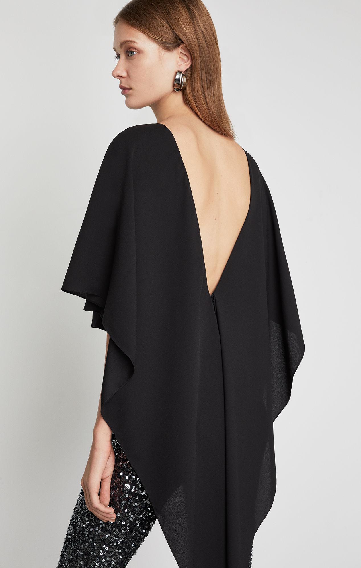 bcbg high low sequin jumpsuit