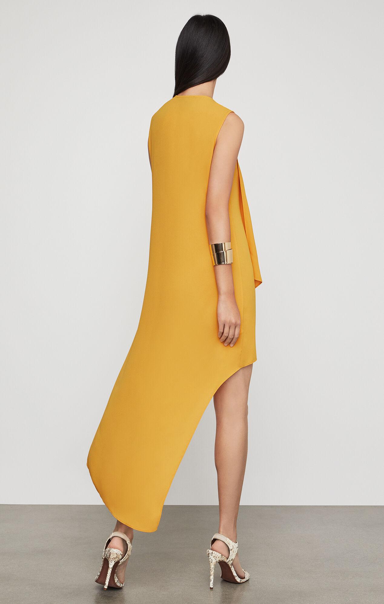 tara cascade ruffle dress