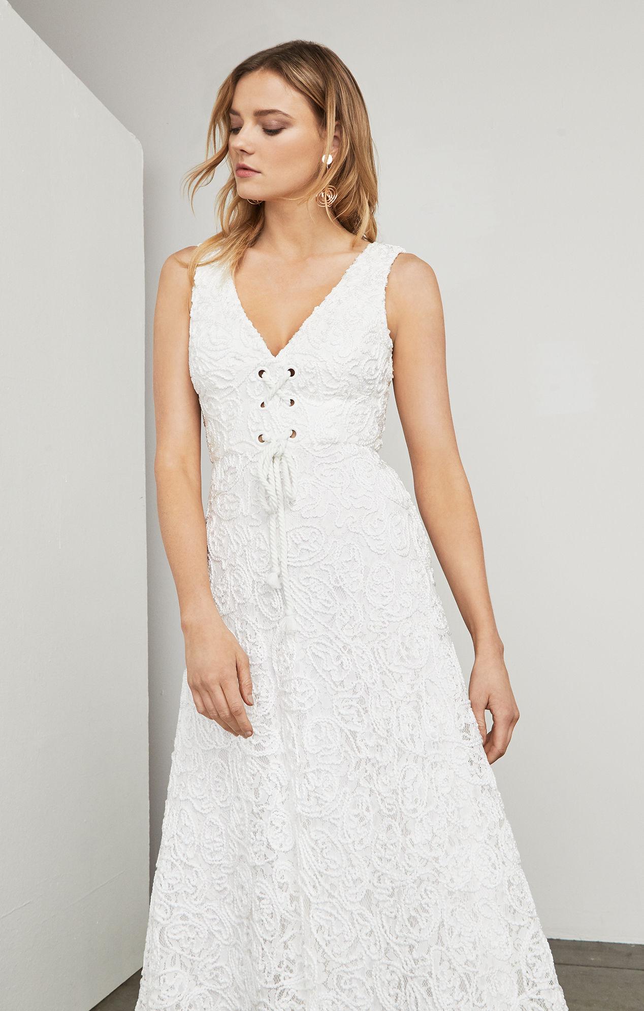 bcbgmaxazria white gown