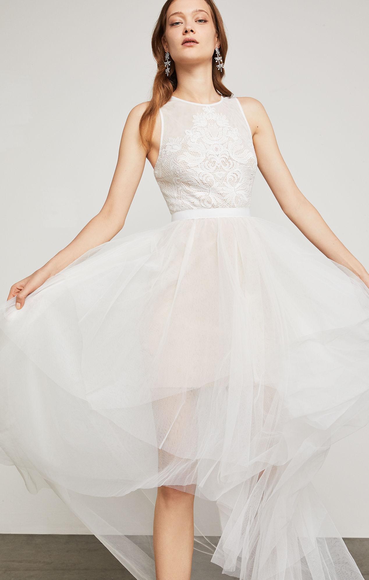 bcbgmaxazria white gown