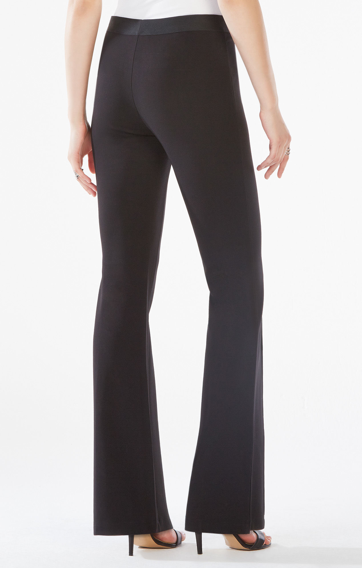 BCBGMAXAZRIA Synthetic Jaryd Flared Pant in Black - Lyst