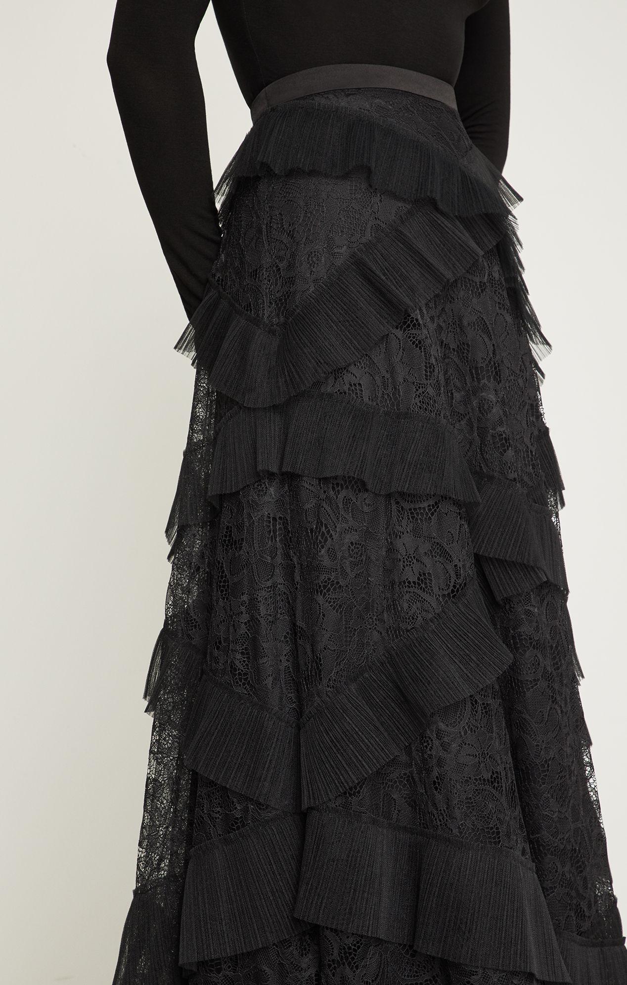bcbg tulle maxi skirt
