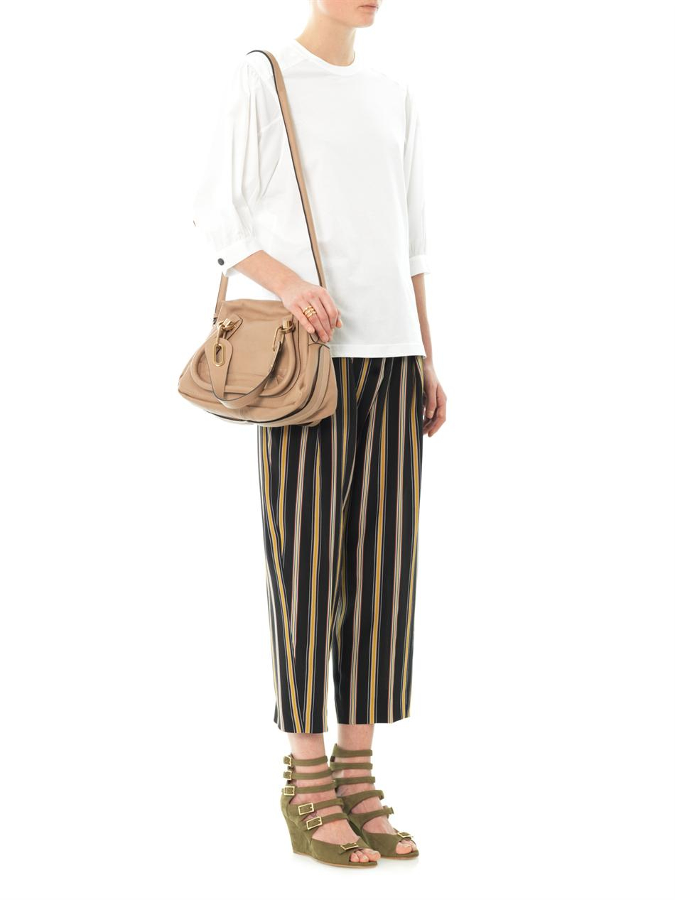 Chlo Paraty Small Leather Bag in Beige (Neutral) | Lyst  