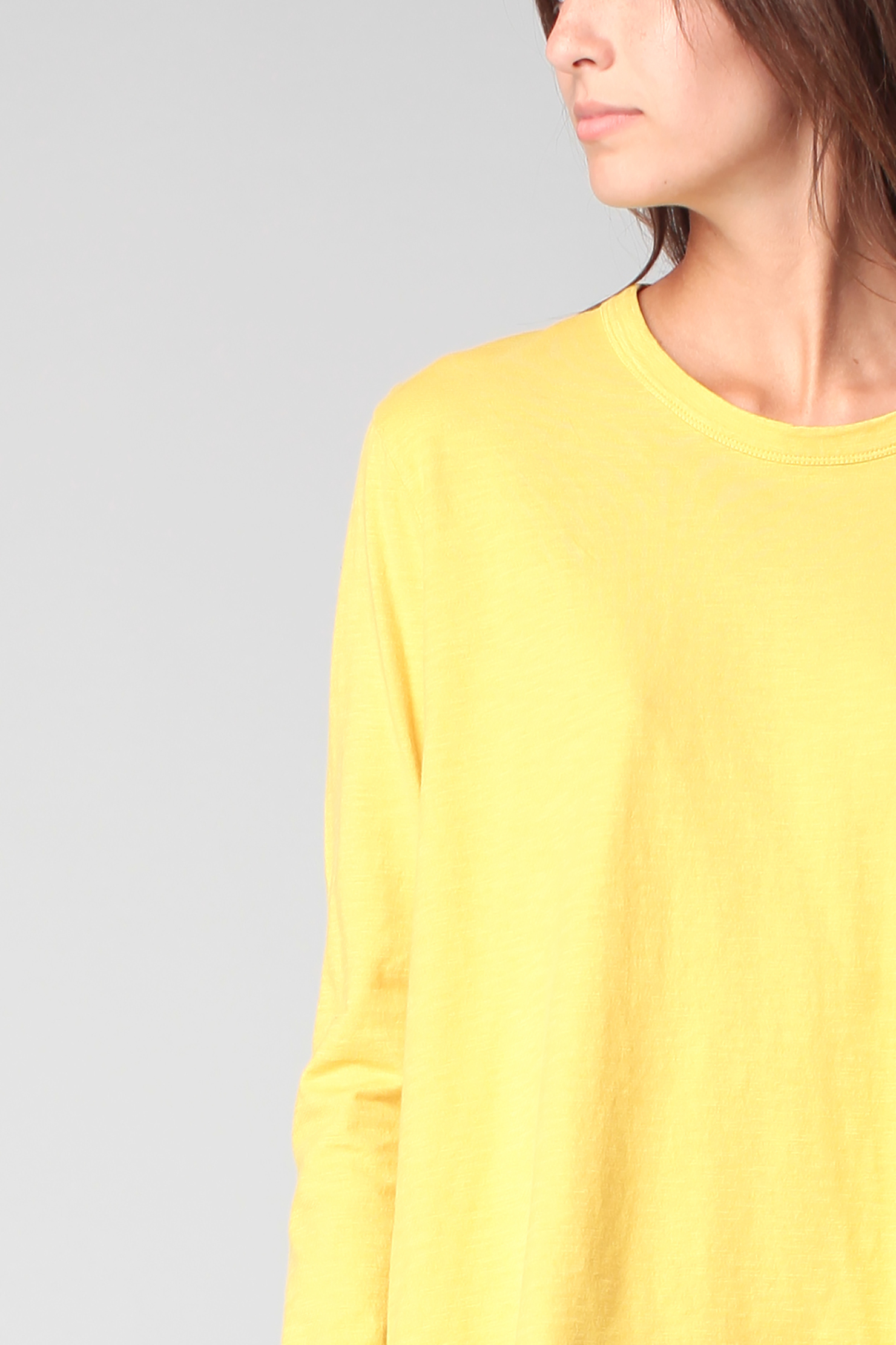 American vintage Long Sleeve Top in Yellow Lyst