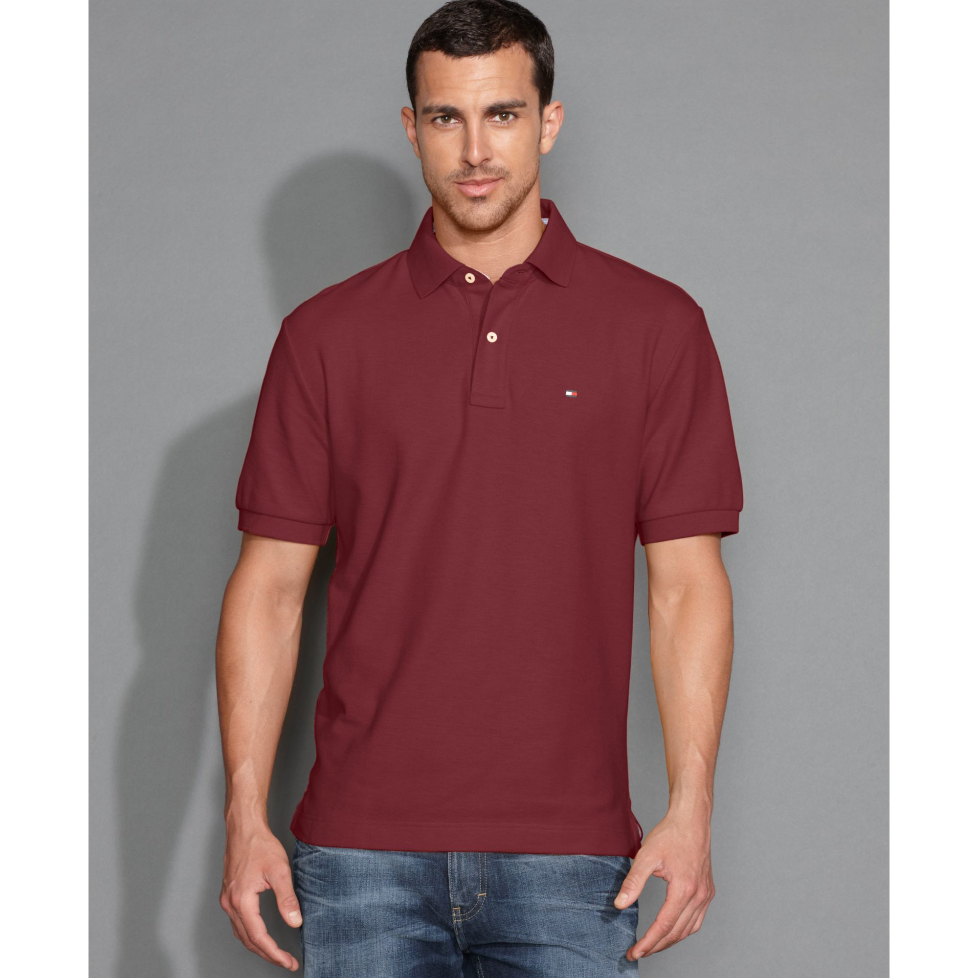 tommy hilfiger short sleeve polo shirt
