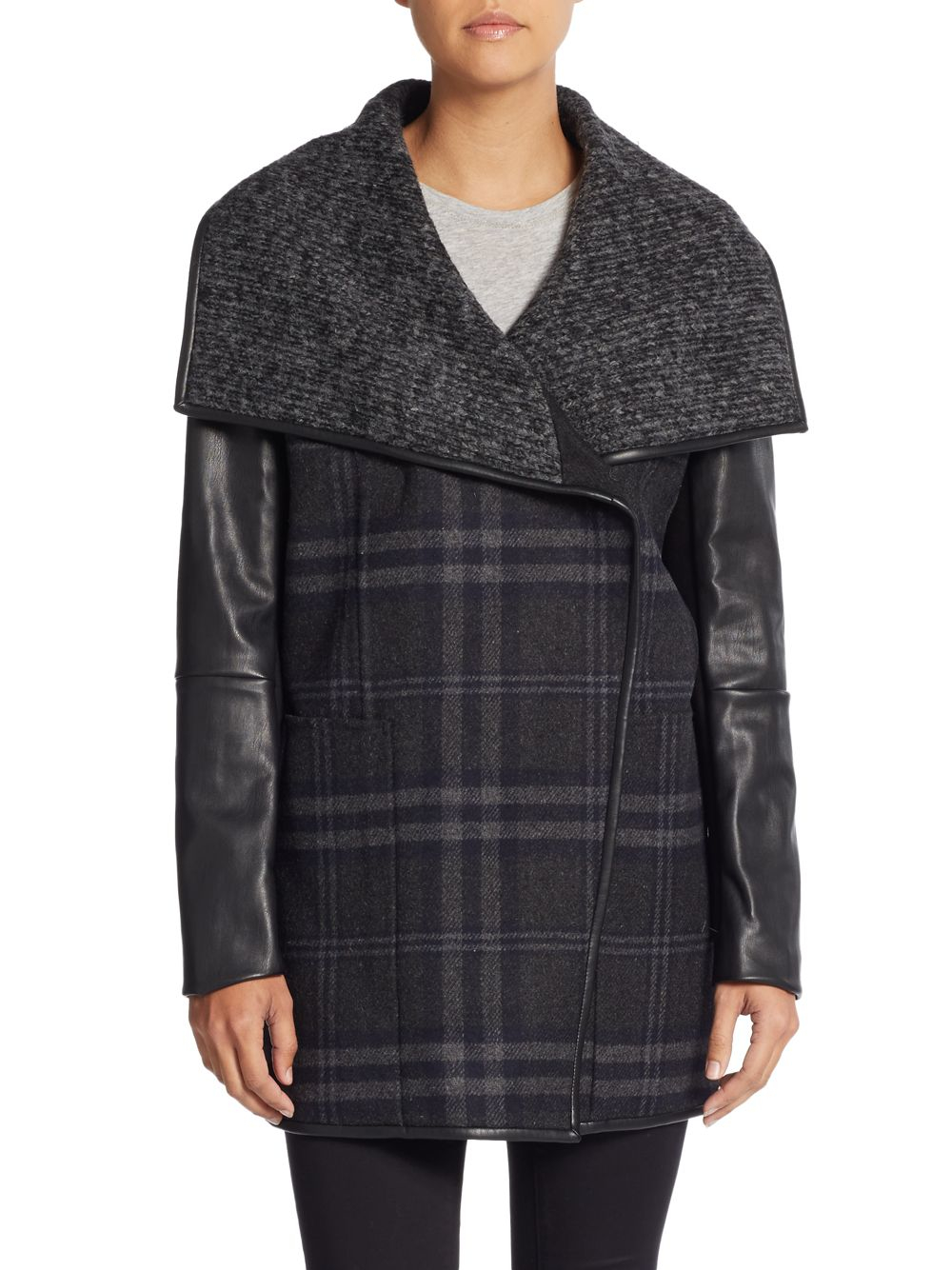 vera wang leather jacket