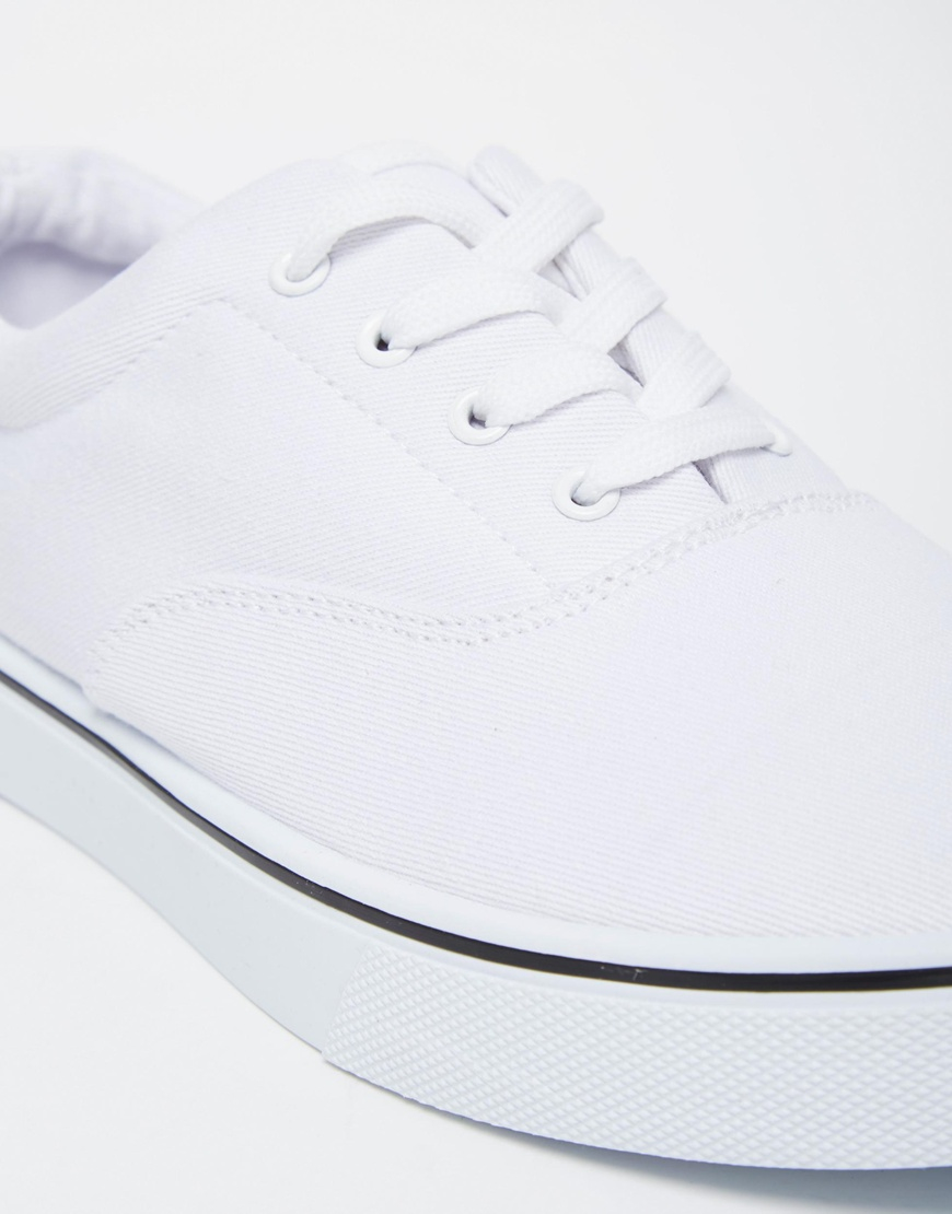 asos white plimsolls