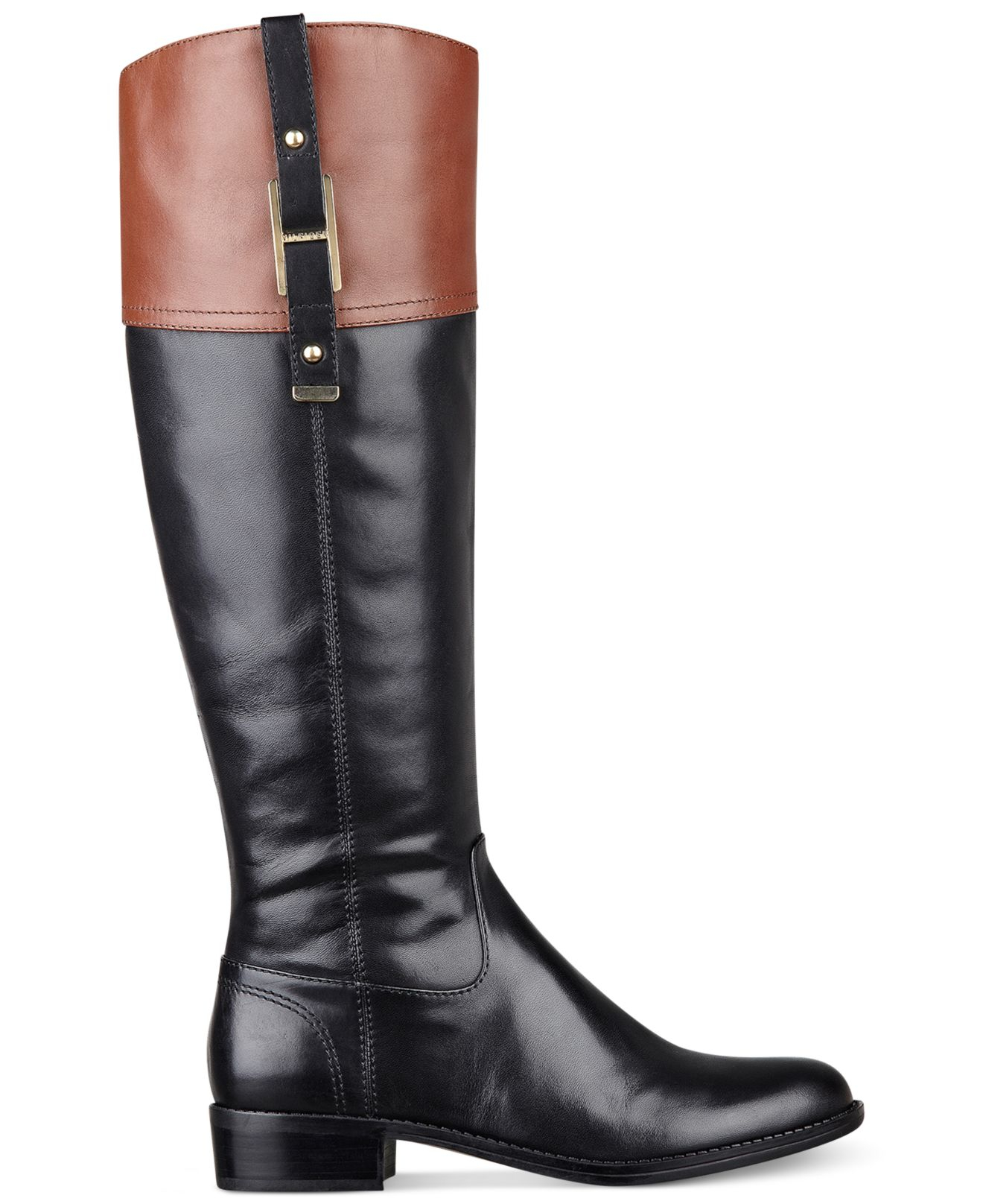 black cognac boots
