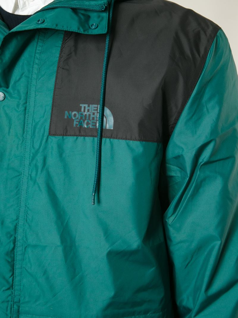 The North Face Hooded Windbreaker Jacket in Blue for Men Lyst