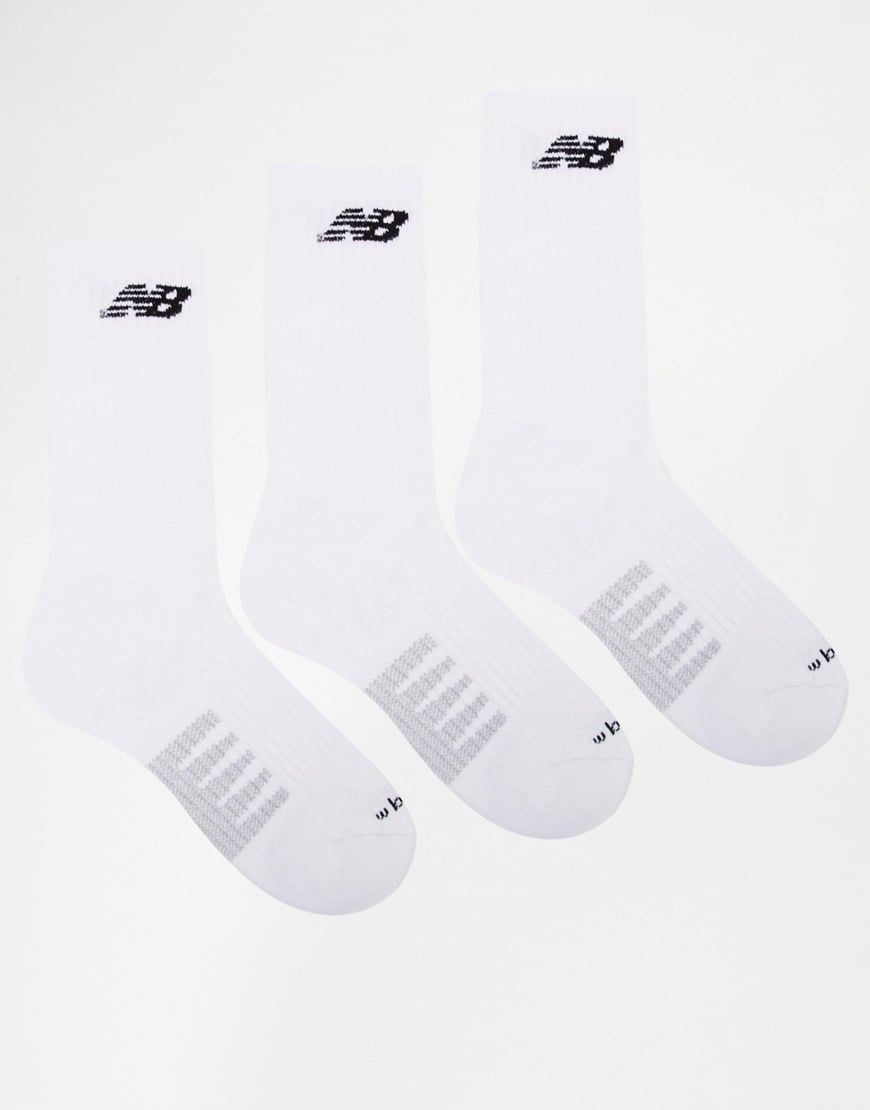 new balance white socks