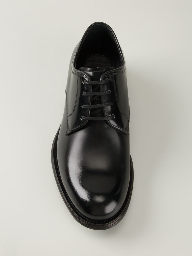 Dolce & Gabbana Classic Derby Shoes in Black for Men - Lyst