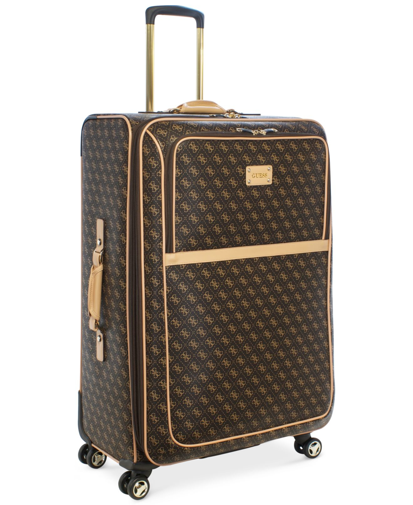 Guess Logo Affair Dlx 29" Spinner Suitcase in Tan (Brown) for Men - Lyst