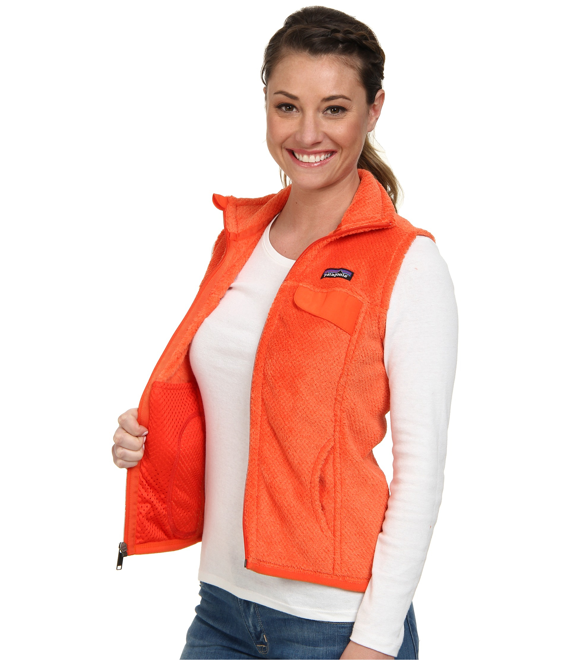 Orange Fleece Vest Girls' Clothing Clothing