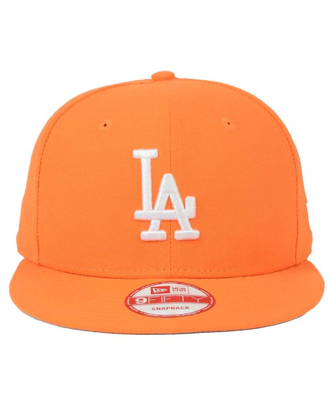 KTZ Los Angeles Dodgers C-dub 9fifty Snapback Cap in Orange | Lyst