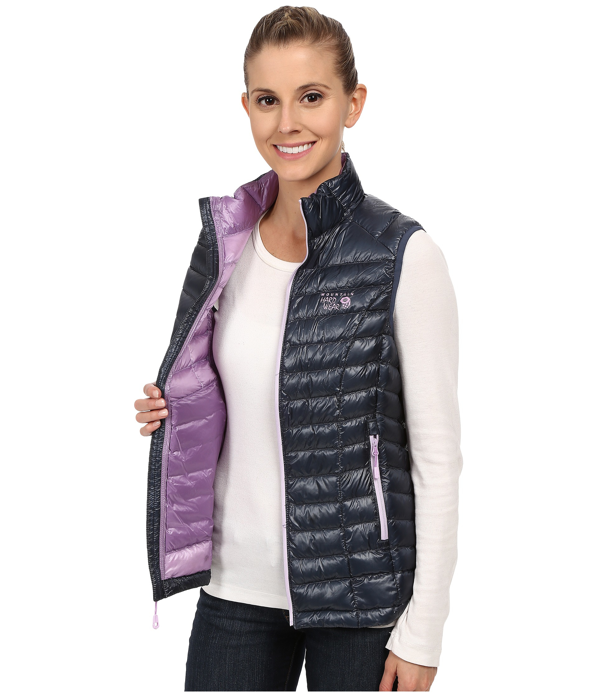 Mountain Hardwear Ghost Whisperer Down Vest in Blue - Lyst