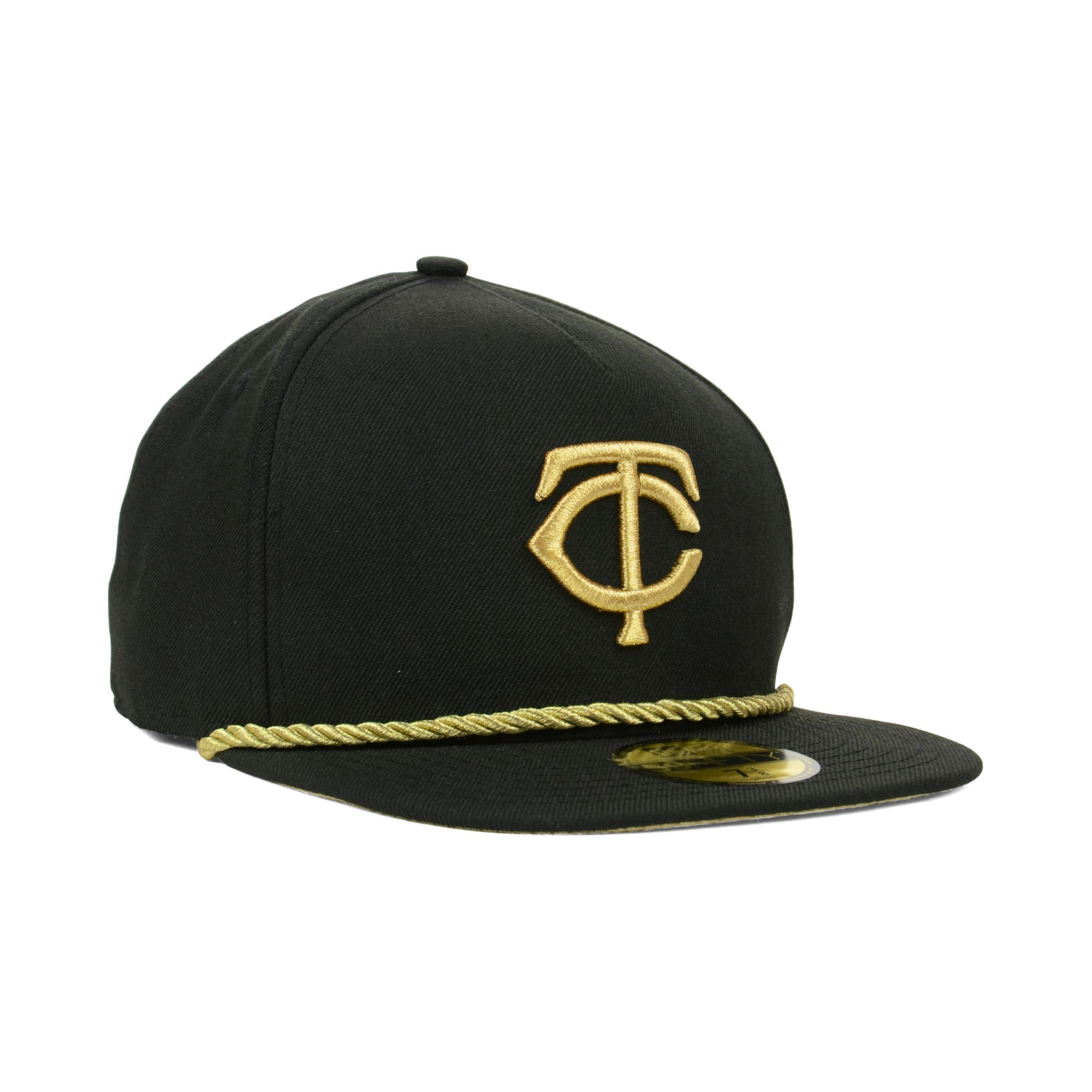 New Era Minnesota Twins Hall Aframe 59fifty Cap in Black for Men (Black ...