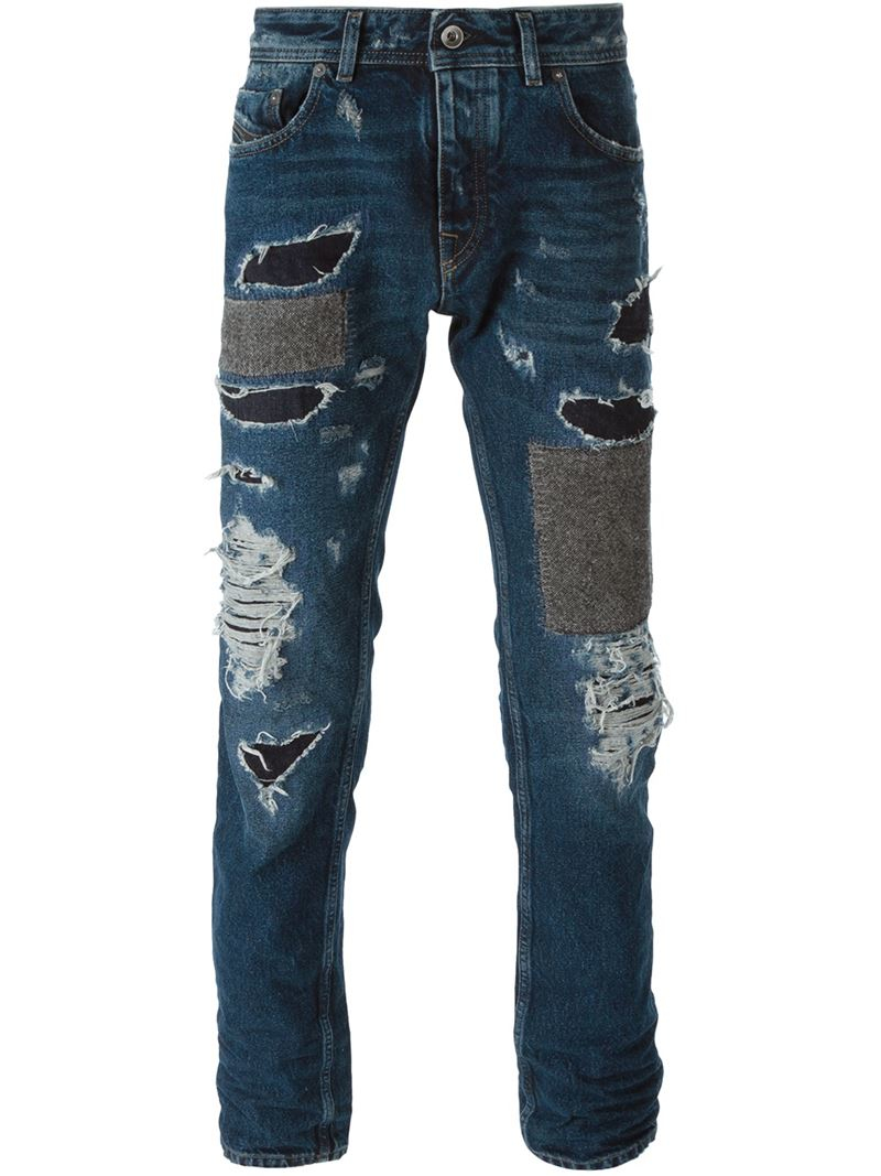 diesel torn jeans