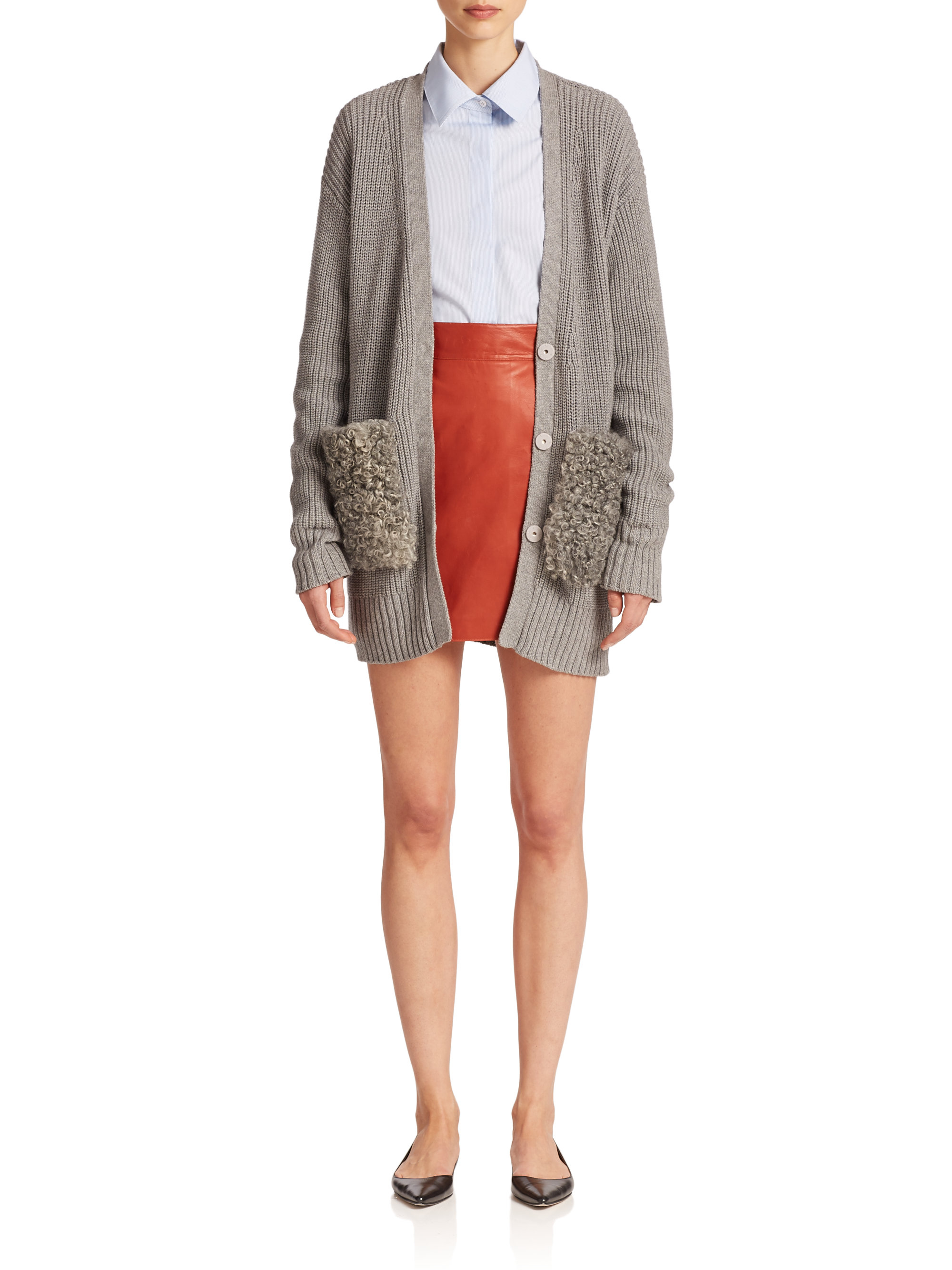 hair gray color specialist Lippes Cardigan Lyst Adam in pocket Oversized Shearling Gray hair gray color specialist Lippes Cardigan Lyst Adam in pocket Oversized Shearling Gray