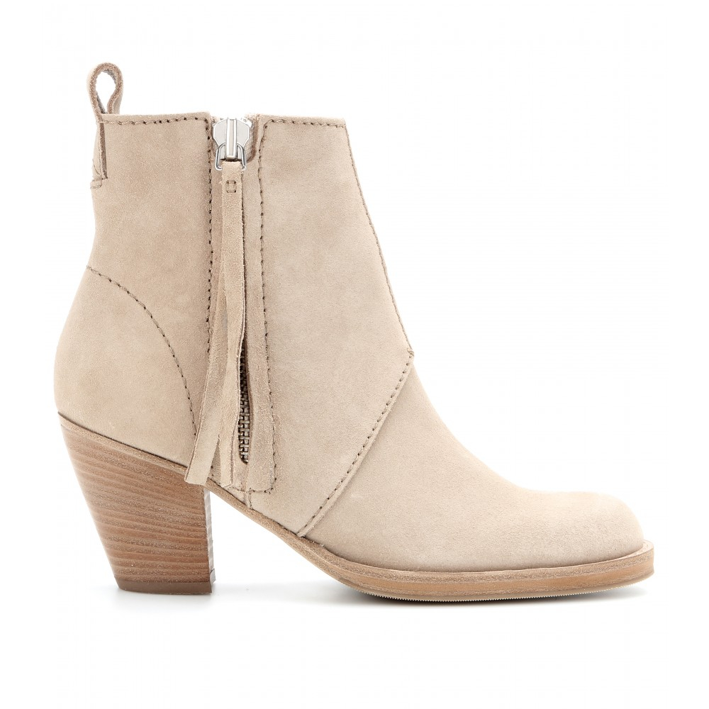 short suede ankle boots