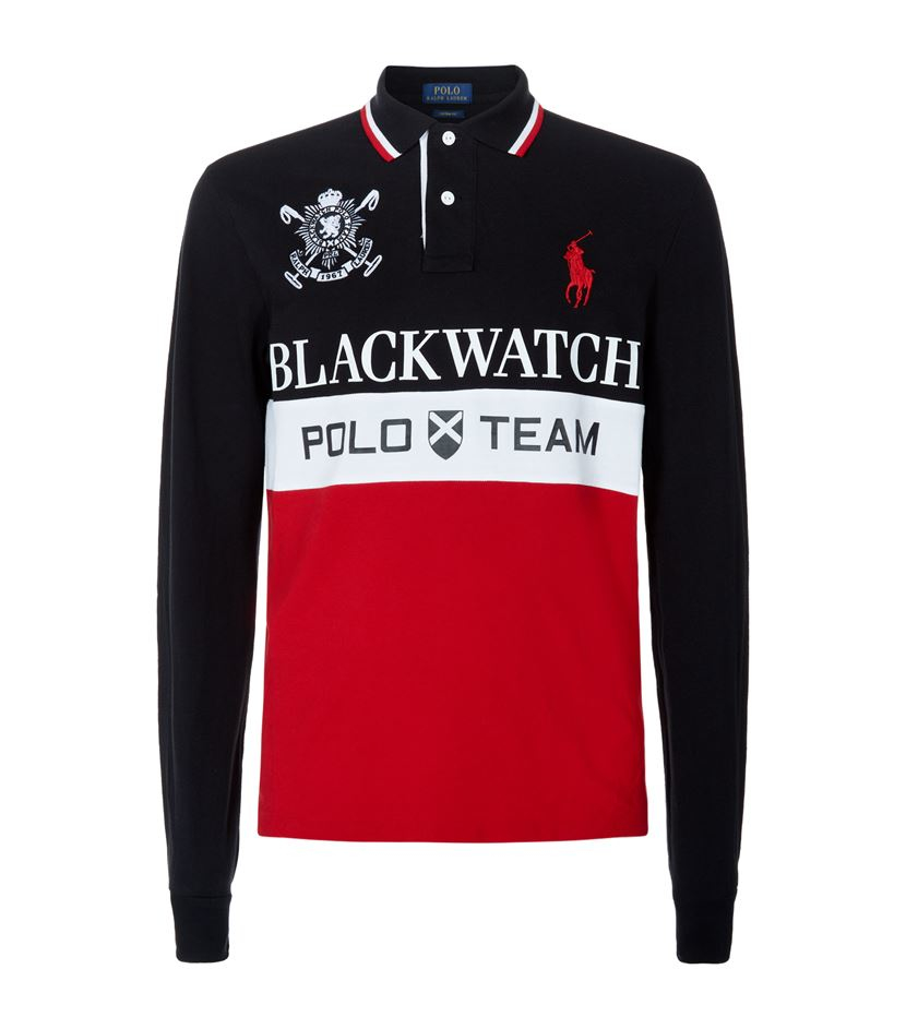 black watch polo team long sleeve