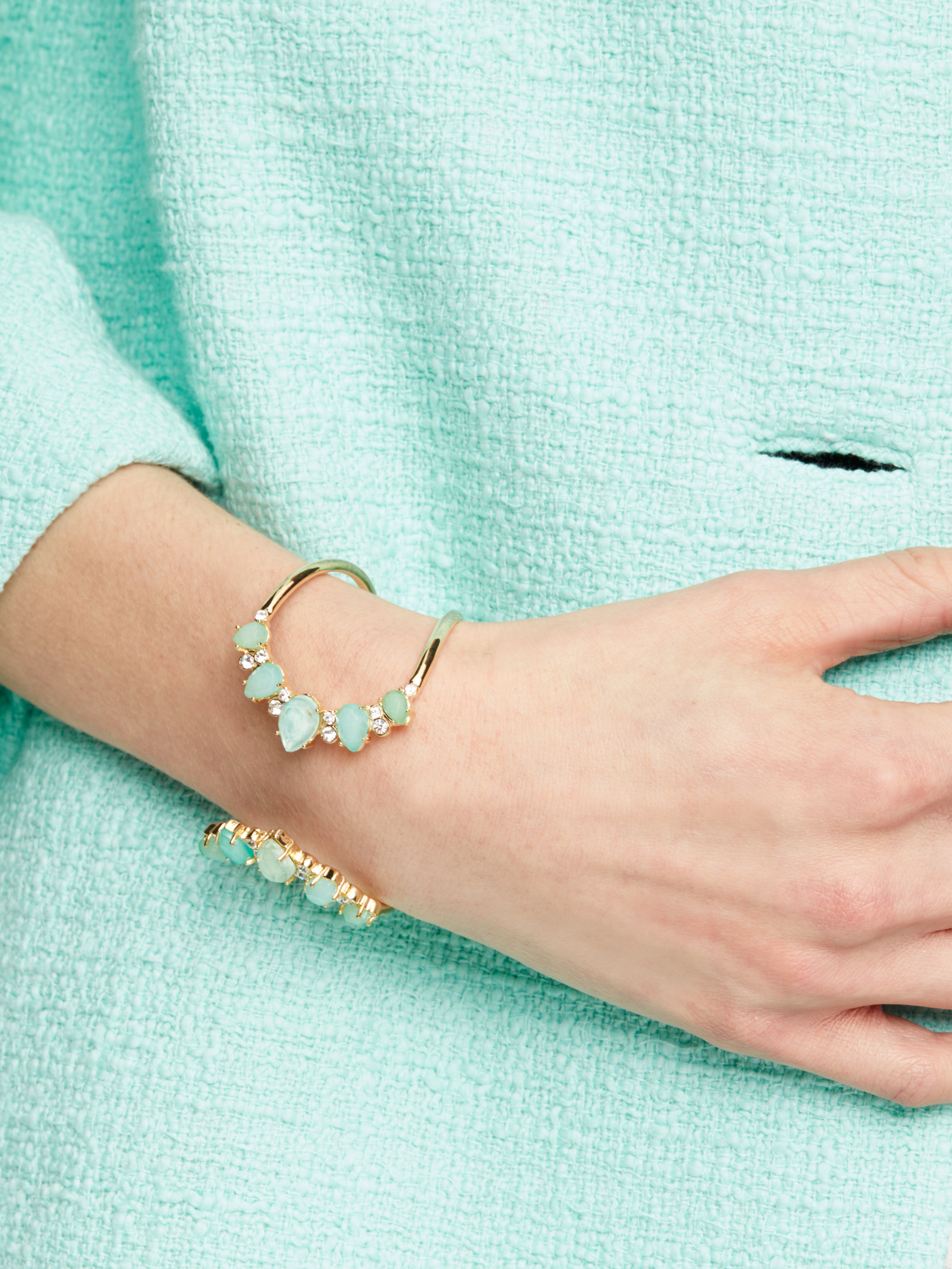 Kate Spade Seastone Sparkle Cuff in Metallic Lyst