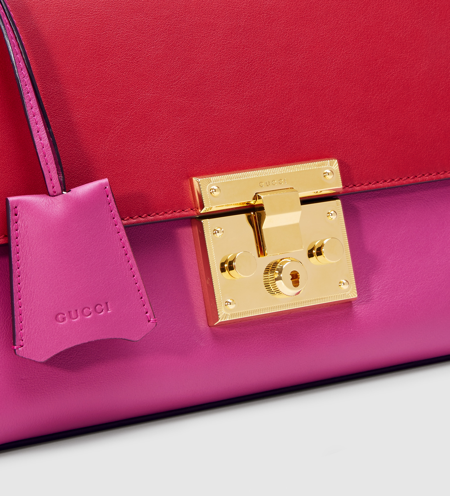 gucci pink padlock bag