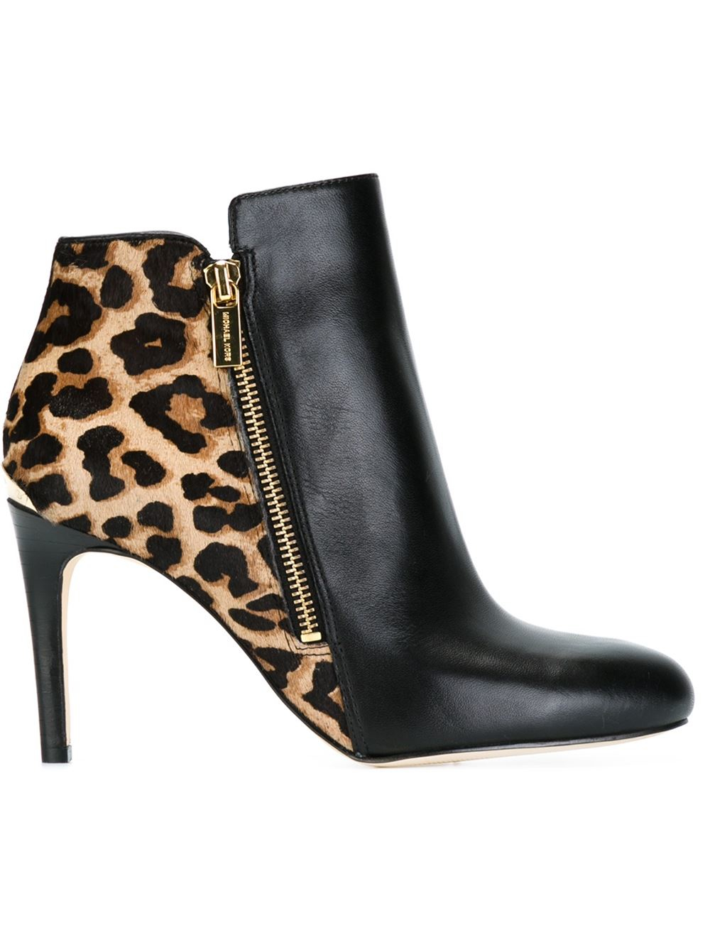 michael kors leopard booties