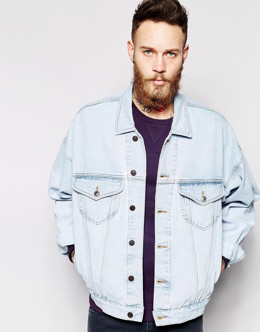 asos men's oversized denim jacket