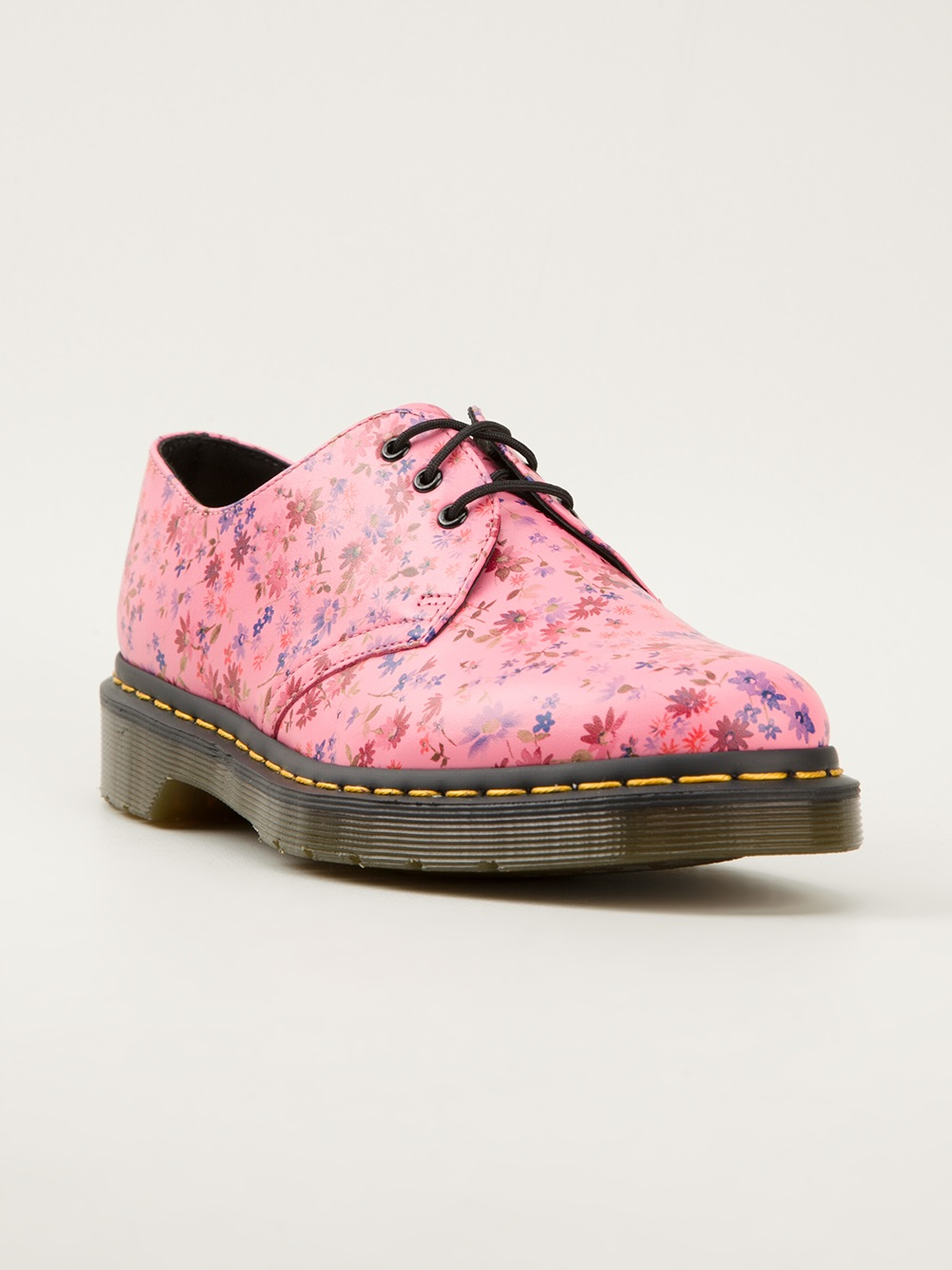 pink floral doc martens