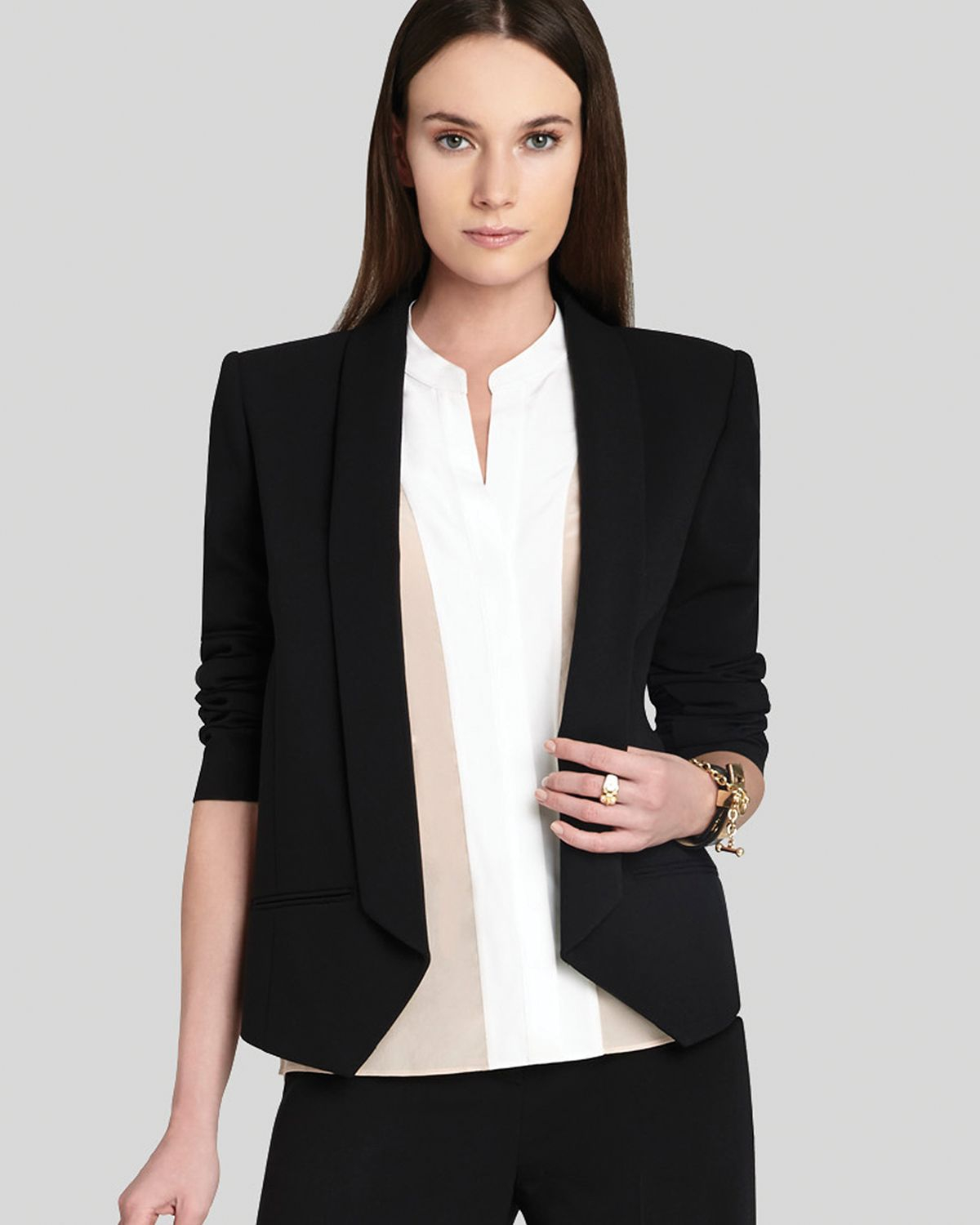 BCBGMAXAZRIA Bcbg Max Azria Blazer Frederick Relaxed in Black - Lyst