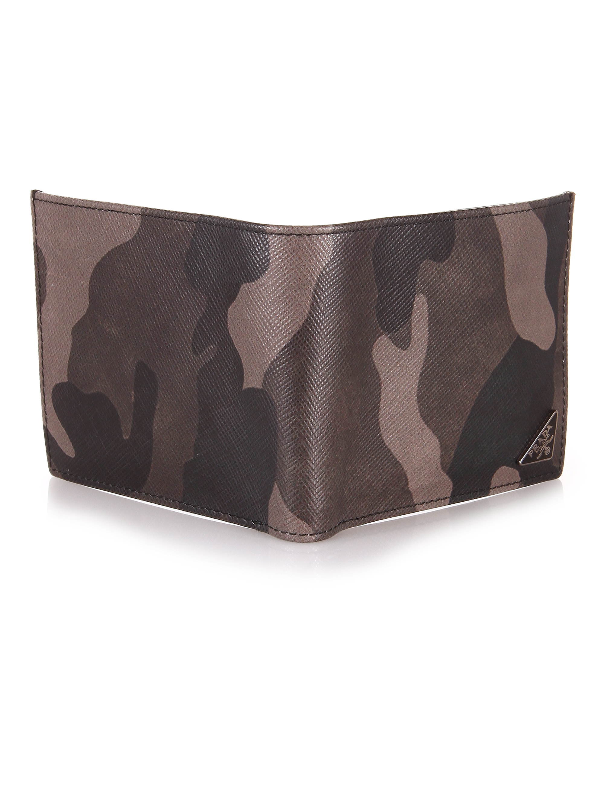 Prada Saffiano Camouflage Billfold Wallet in Green for Men (camo ...  