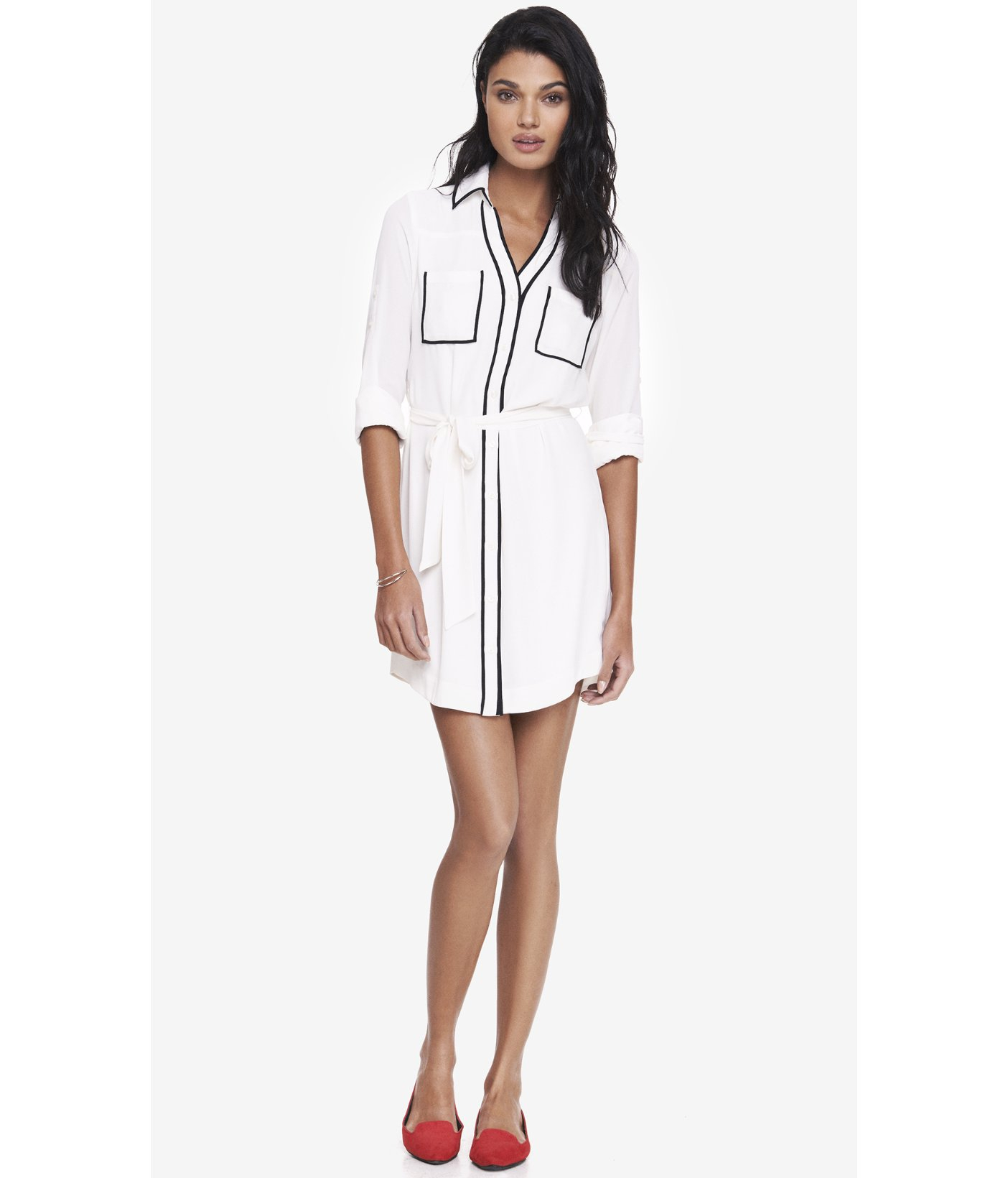 express portofino shirt dress