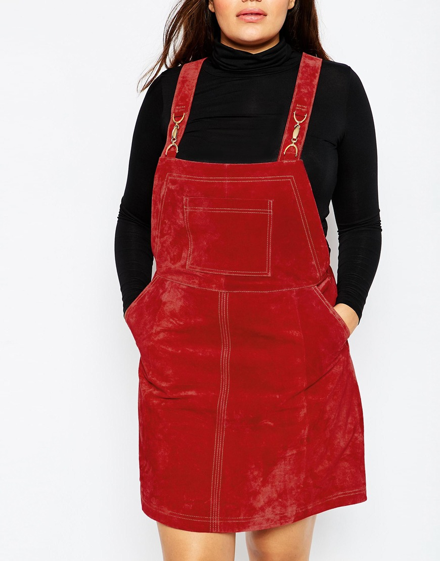 curve dungaree dress