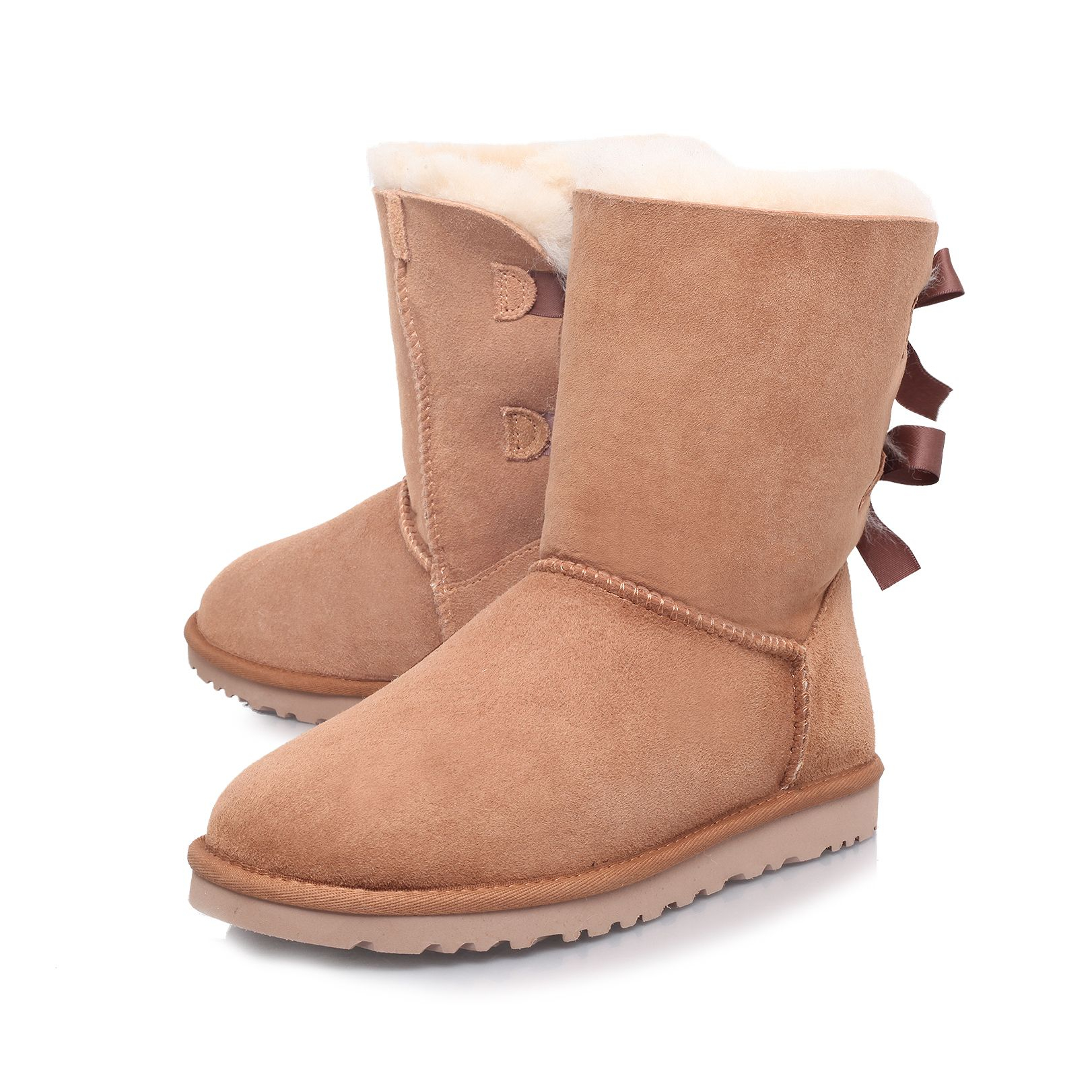 Ugg Bailey Bow Calf Boots in Brown Lyst
