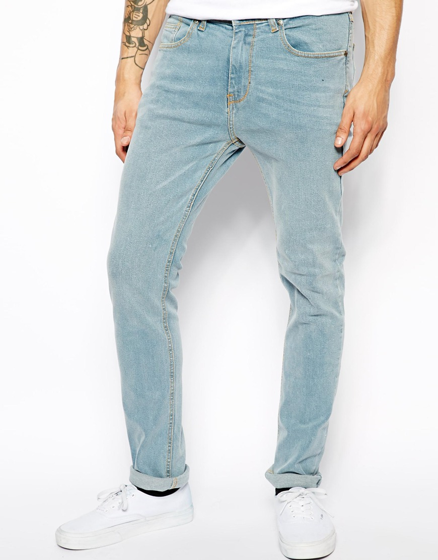 mens stonewash skinny jeans