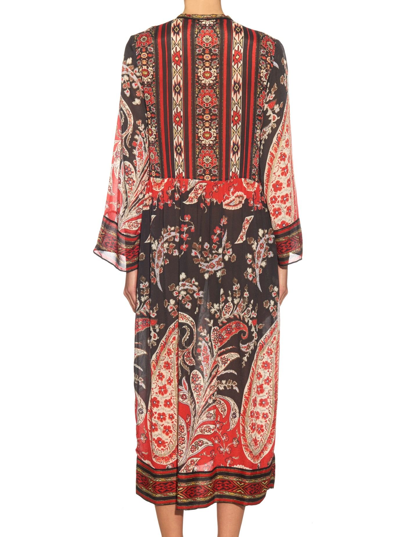 Étoile Isabel Marant Tilda Paisley-print Midi in Red | Lyst