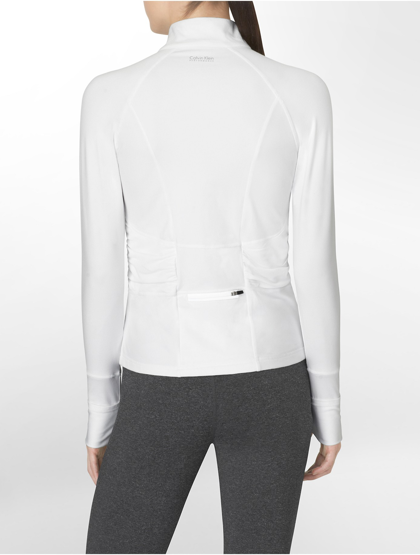 calvin klein performance white jacket