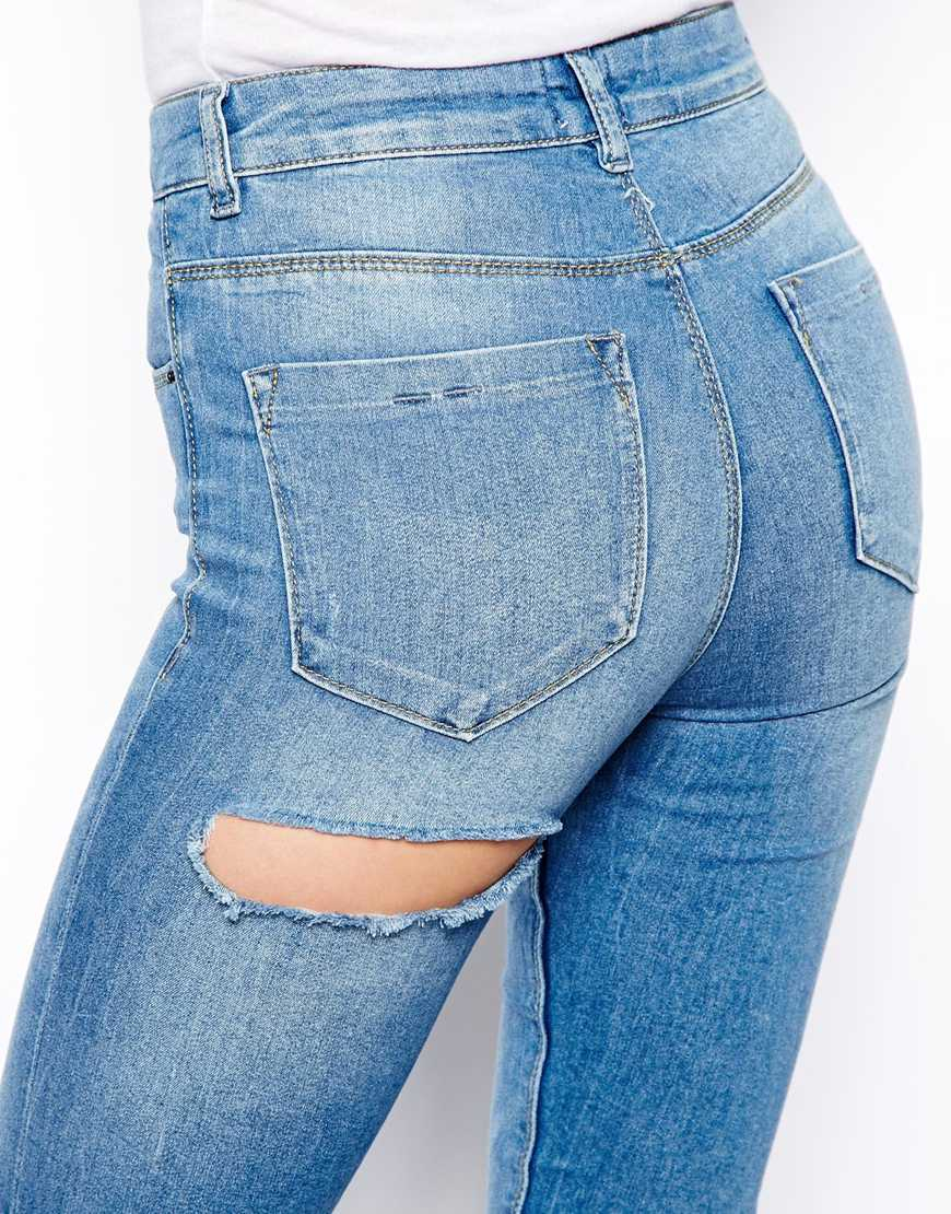 back rip jeans