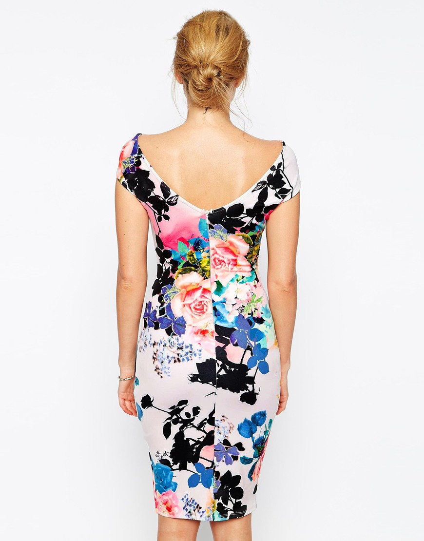 Lyst - Lipsy Dress In Vivid Floral Print