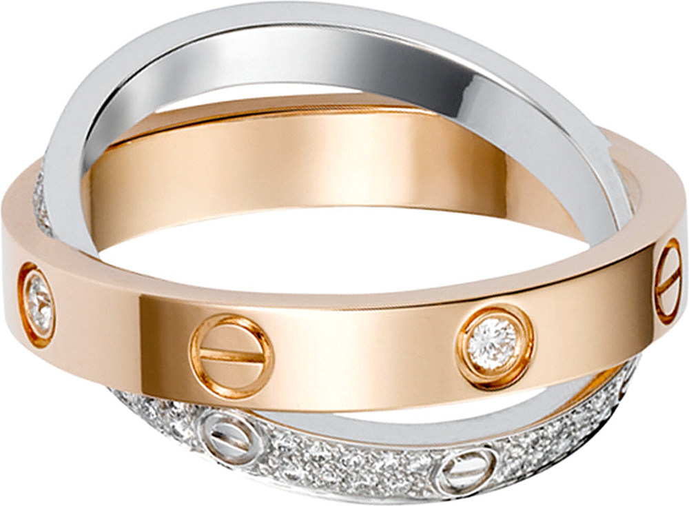 cartier double love ring